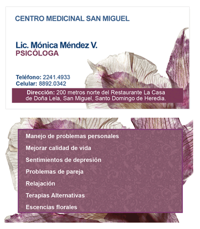 Lic. Monica Madrigal - Psicologa